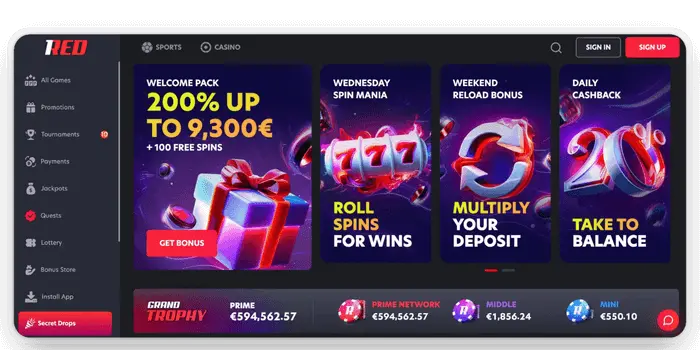 1Red Casino Nederland – De Toekomst van Online Entertainment in 2026 image 3